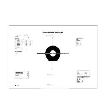 Anschussscheibe Luftgewehr Free - Mit pfeil und raster 1 x ...