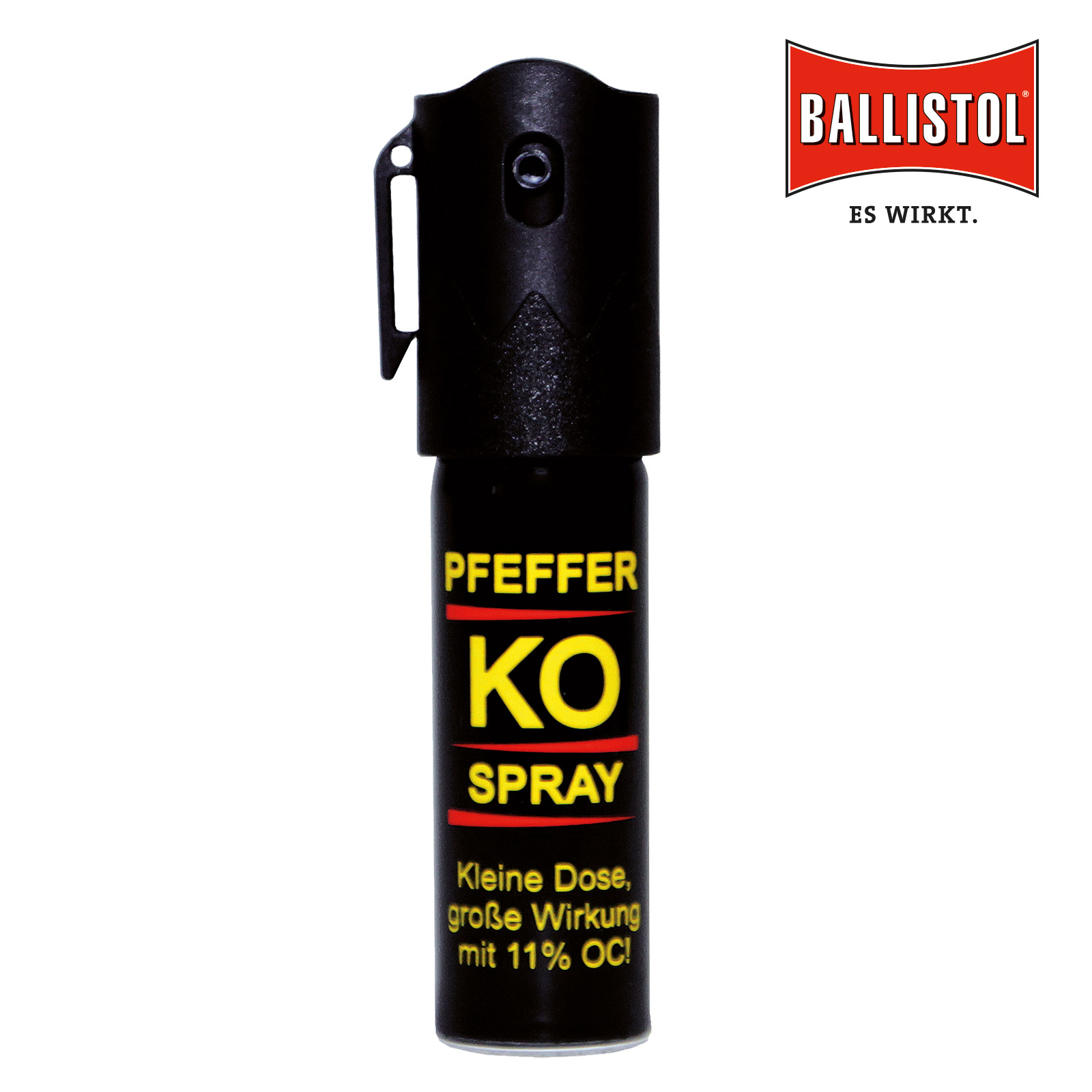 Ballistol Spray en poivre KO, 50ml (jet fin) :: Spray de défense + menottes  :: Armes :: Gruenig + Elmiger