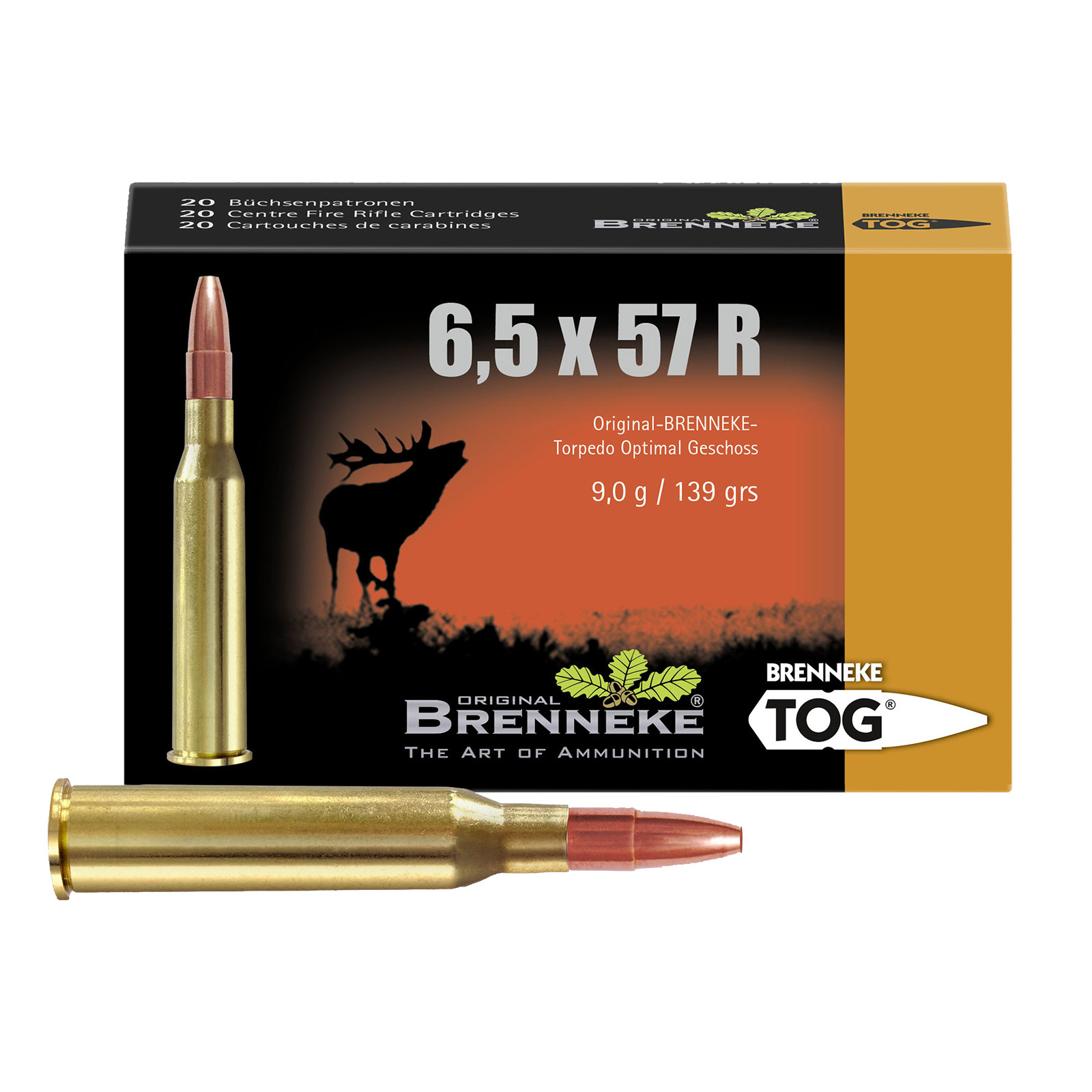 Brenneke 6 5x57r Tog Rifle Ammunition Akah