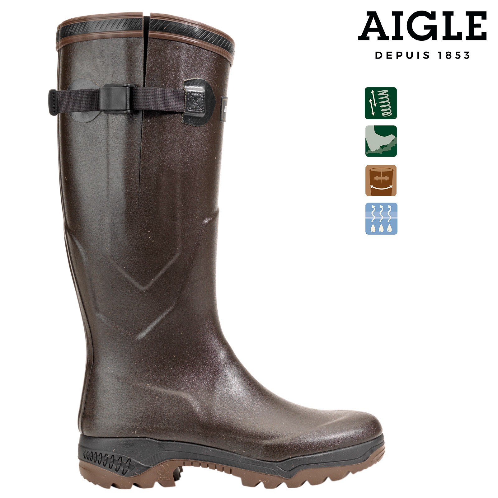 AIGLE Vario brown Boots - AKAH