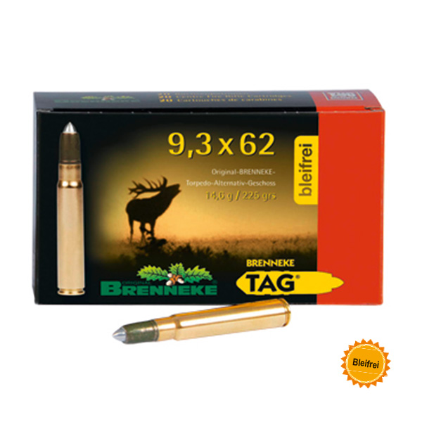 BRENNEKE 9,3x62 TAG - Büchsenmunition - AKAH